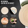 Banneton sourdough Basket Set - Walfos Round Bread Basket, 100% Natural Rattan - 25cm Bread Proofing Basket, Bread Lame, Dough Scraper, Cloth Liner, Storage Bag, Cleaning Brush & Bread Fork