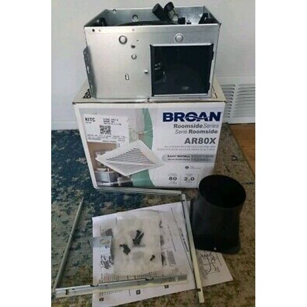 Broan® Roomside Series 80 CFM 2.0 Sones Ventilation Fan, AR80X, No GRILL, READ