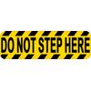 StickerTalk Do Not Step Here Magnet, 10 inches by 3 inches