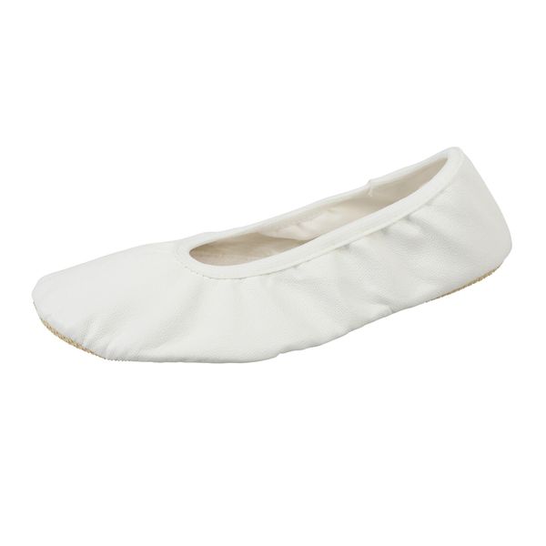 YUMP YUMPZ Fairytale Fairy #6plus - Gymnastics Shoes from Germany Gymnastics Shoes / Hall Trainers / Ballet Shoes for Girls and Boys in Various Sizes and Widths, Basic white.