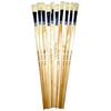 Major Brushes Hog Long Flat Brushes Size 12 - Set of 10