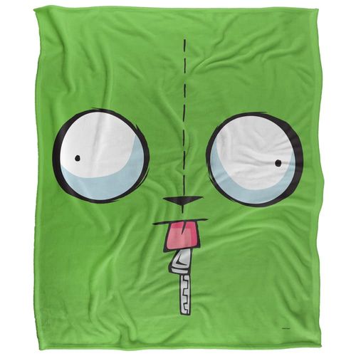 Invader Zim Blanket, 50"x60" Invader Zim Gir Face Silky Touch Super Soft Throw Blanket
