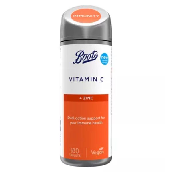 Boots Vitamin C and Zinc 180 Tablets (6 month supply)