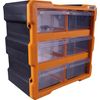 Horizontal Modular Monoblock 6 Drawer Set, Storage Box. Tool Storage, Tool Organiser with Pull out Drawers.Modular Cabinet.