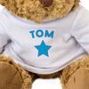 TOM - Teddy Bear - Cute Soft Cuddly - Gift Present Xmas Birthday