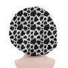 Renewold Satin Hair Bonnet for Sleeping, Sleep Cap, Elastic Comfortable Head Hair Coverings Hat Night Cap Travel Vacation Outdoor Beanie Hat Cow Print