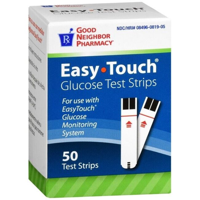 GNP Easy Touch Glucose Test Strips for Easy Touch System 50 Stips - 6 Pack