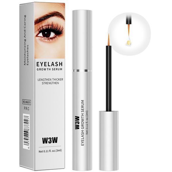 Lash Serum,Eyelash Growth Serum Eyelash Boost Lash Growth Serum Eyebrow Enhancer Serum, Natural Lash Booster Eyelash Serum for Longer, Fuller, and Thicker Lashes- Irritation Free,3ML