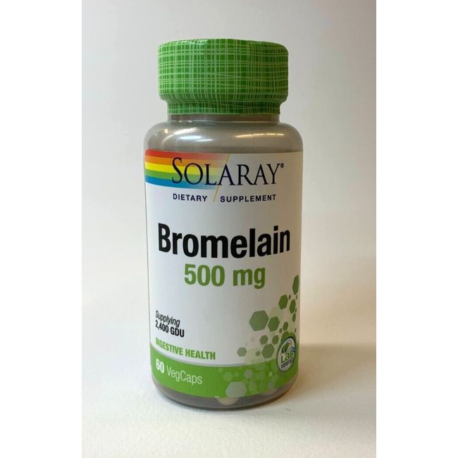 Solaray Bromelain 500 mg, 2400 GDU, 60 VegCaps