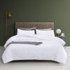 Houseri White Comforter King Size, 3 Pieces Lightweight Solid White Bedding Set King, All Season Soft Pure White King Size Comforter Set Extra Fluffy Ultra Comfy Bed Quilt (1 Comforter, 2 Pillowcases)