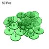 50Pcs 24mm Transparent Plastic Golf Ball Marker for Flat Position Mark Green