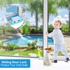 Sliding Window Locks,Window Locks for Horizontal Sliding Windows,Window Security Lock with Key,Adjustable Aluminum Easv to Install Window Stopper,Window Locks for Up and Down Windows (4 Sets Silver)