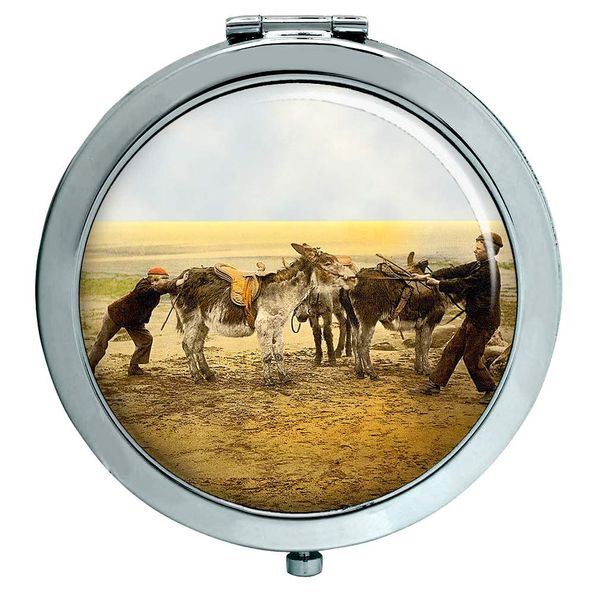 Victorian Donkey Boys Compact Mirror