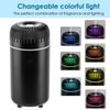 Car Diffuser Humidifier Aromatherapy Essential Oil Diffuser USB Cool Mist Mini Portable Diffuser for Car Home Office Bedroom (Black)