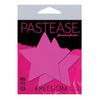 Pastease Basic Star Black Light Reactive Nipple Cover Pasties-Neon Pink One Size