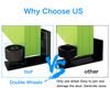 Adjustable Floor Guide Wall/Door Bottom Guide Sliding Barn Door Hardware Black 2PC
