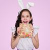 HOWAF 8 Easter Wrapping Paper, Happy Easter Paper Easter Egg Rabbit Easter Bunny Wrapping Paper Easter Gift Wrap Easter Spring Wrapping Paper for DIY Craft Easter Decorations, Kraft Paper