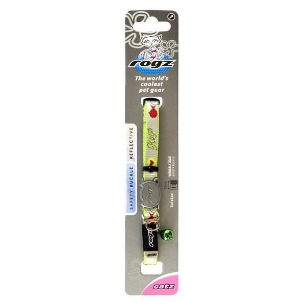 Rogz Catz ReflectoCat Collar, Lime