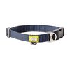 BUILT Pet Nightsafe Dog Collar Medium, Navy and Yellow