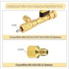 Valve Core Remover Installer Tool & HVAC Service Wrench with Hex Bit Adapter Kit