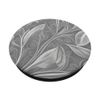 Cool Abstract Silver & Grey Leaf Geometric Effect PopSockets Adhesive PopGrip