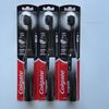 Colgate 360 Power Charcoal Battery Toothbrush, Black, 3 Pack