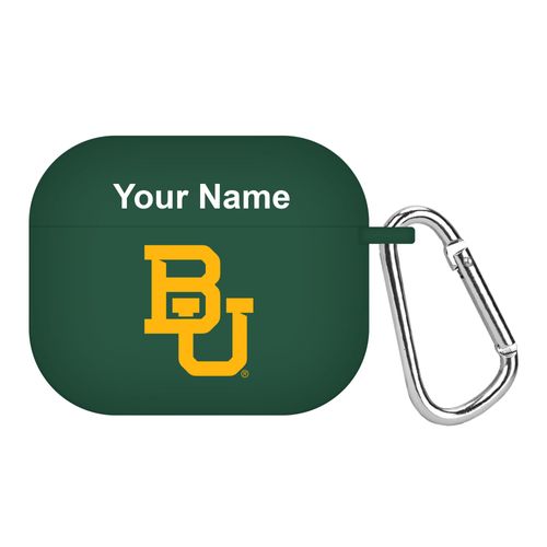 Baylor Bears Custom Name HD Case Cover Compatible with Apple AirPods Gen 3 (Green)