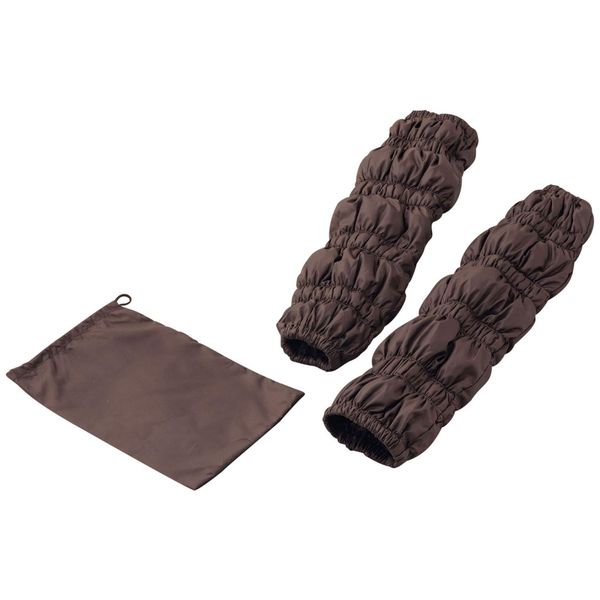 Emur Washable Feather Leg Warmers, Dark Brown, Storage Bag Included, Available in 5 Colors, dark brown