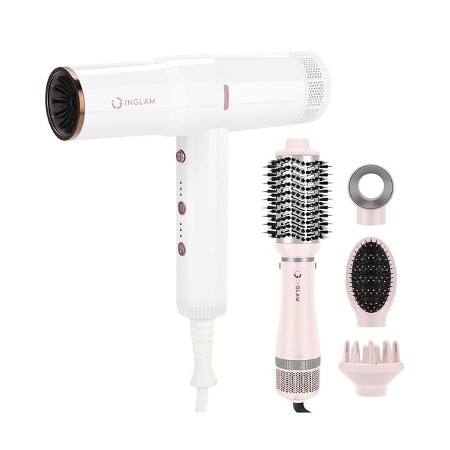 Blow Dryer with Diffuer IG INGLAM Hair Dryer Fast Dry Auto Clean Constant Tem...