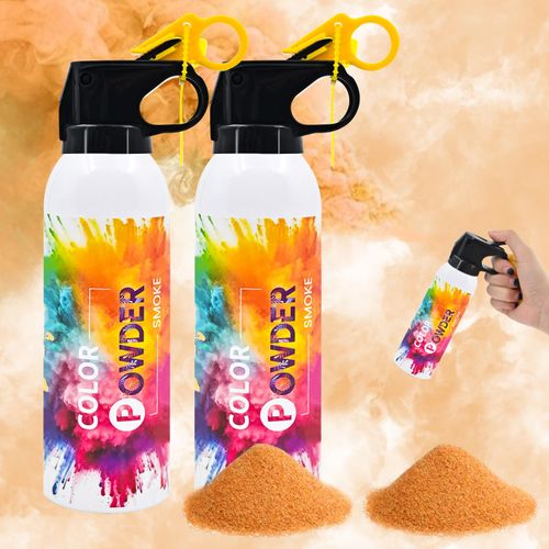 Gender Reveal Fire Extinguisher 2 Pack Orange Fog Atmosphere Smog for Baby Reveal Photoshoot Video Props Stage Mister Foggers Orange Smoke Gender Reveal Extinguishers for Birthday Wedding Party