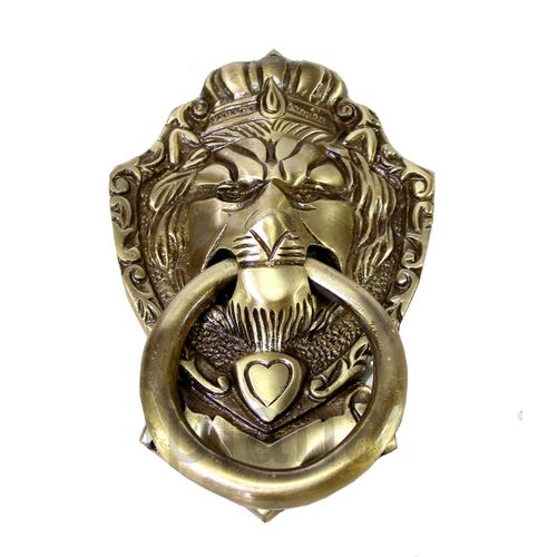 eSplanade Lion Mouth Door Knocker, Yellow, 3.5 x 2.5 x 5.5-Inch