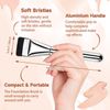 Ultra Thin Foundation Brush, Flat Foundation Brush, Pack of 2