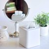 Youngever 2 Pack Tissue Box Covers, Plastic Square Tissue Box Holders, Square