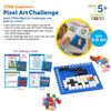 STEM Explorer Pixel Art Challenge Kit for Kids Math Coding Fun Ages 5 and Up