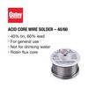 Oatey 50193 Acid Core Wire Solder, 0.5 Lb Carded, Solid, Gray, 1/2 lb, Silver