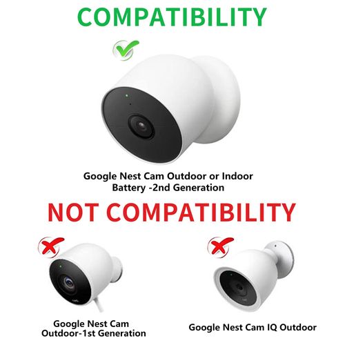 Power Cable Compatible with Google Nest Cam Outdoor or Indoor, Battery, 30Ft/9.1m Weatherproof Outdoor Cable Continuously Charging Your Nest Camera (White)