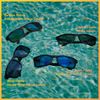 Flying Fisherman Lagoon Polarized Rectangular Sunglasses, Matte Black Frame/Smoke Lens, Medium