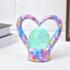 Heart Shaped Night Light Lamp Multiple Hearts Glitter Orb USB/Battery Operated