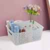 Farmoon 6 Packs White Plastic Organizing Basket, Small Pantry Storage Baskets