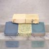 5 Bar Assorted Natural Soap Bundle with Loofah - Gift Packaging