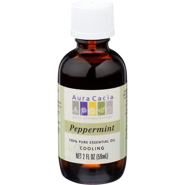 Aura Cacia Aromatherapy Peppermint Essential Oil 2 Oz. Bottle