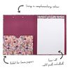 Pukka Pad Bloom A4 Padfolio – Document Storage Clipboard with Inner File Folder and Notepad - 32 x 13.5cm – Cream