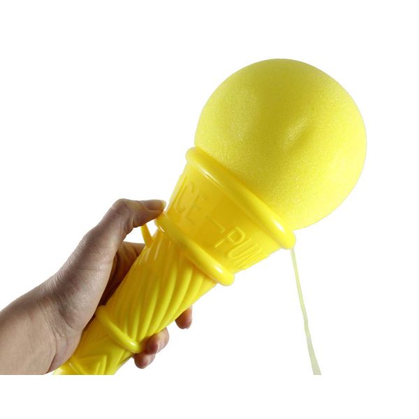 1 Jumbo Ice Cream Cone Shooter Popper Toy - Foam Ball Shoots from Cone - Launcher Novelty Toy