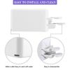 MWOOT Nail Dip Powder Tray Recycling System,2 in 1 Nail Art Dip Dipping Powder Recycling Container Tray Tool,Portable Nail Powder Storage Box for French Tip Smile Line Manicure