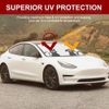Car Windshield Sun Shade fr Tesla Model Y/3 Folding Front Window Visor Protector
