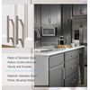 Silverline Brushed Satin Nickel  T Bar Pull  Hardware Cabinet Handle 3-3/4" 50P