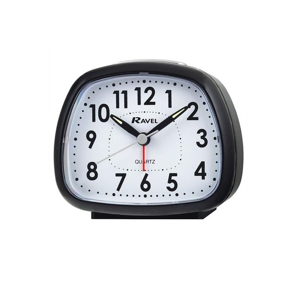 Ravel - Rayner Bold Bell Quartz Alarm Clock - Black