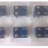 1 DOZ CAFLON 24CT GOLD PLATED ASSORTED BIRTHSTONE STUD