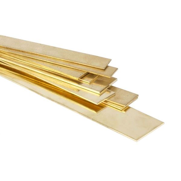 Brass Flat Rod 40 x 2 mm Cut Strips 250 mm