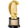 Crown Awards Surfing Trophy, 7" Surf Board with Waves Trophy On Black Round Base